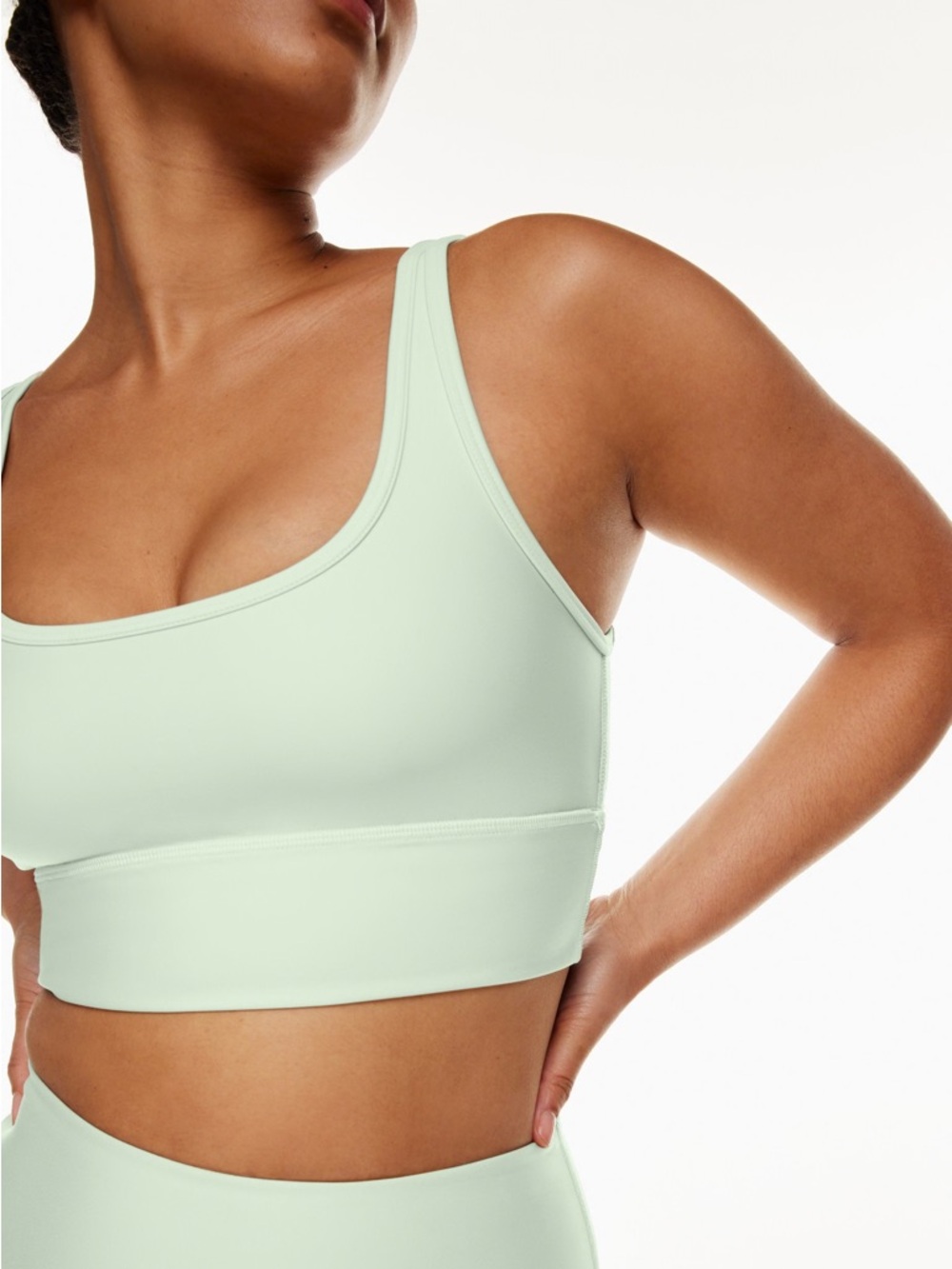 TNaction mint sports bra longline size S